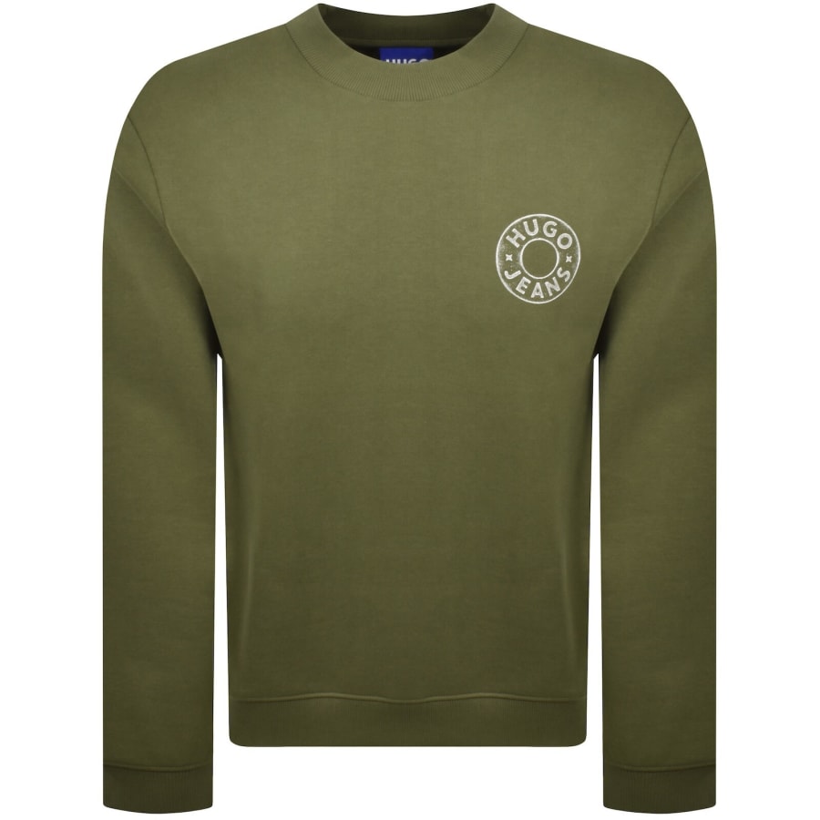 Image number 1 for HUGO Blue Nedos Sweatshirt Green