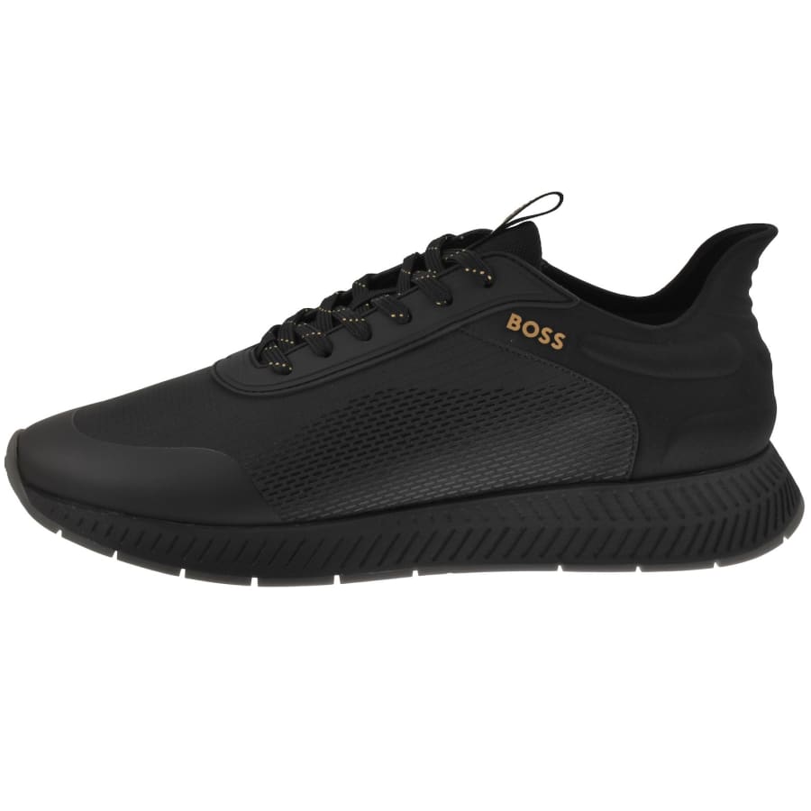 Image number 1 for BOSS Titanium Runner Trainers Black