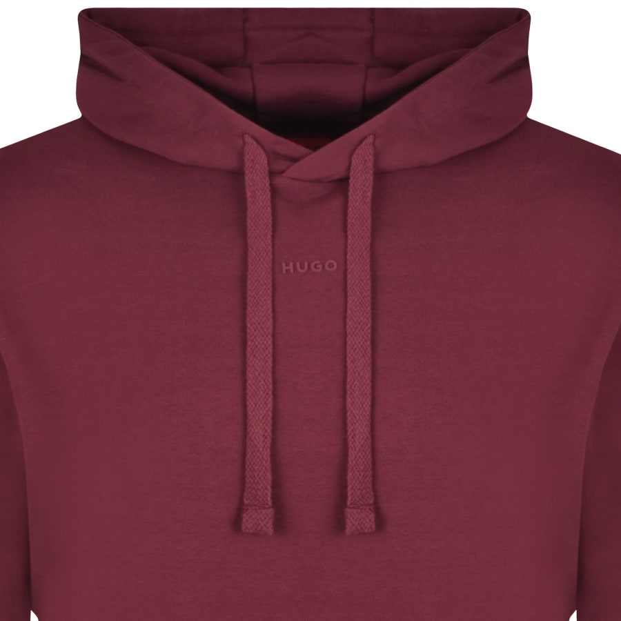 Image number 2 for HUGO Dapo Hoodie Purple