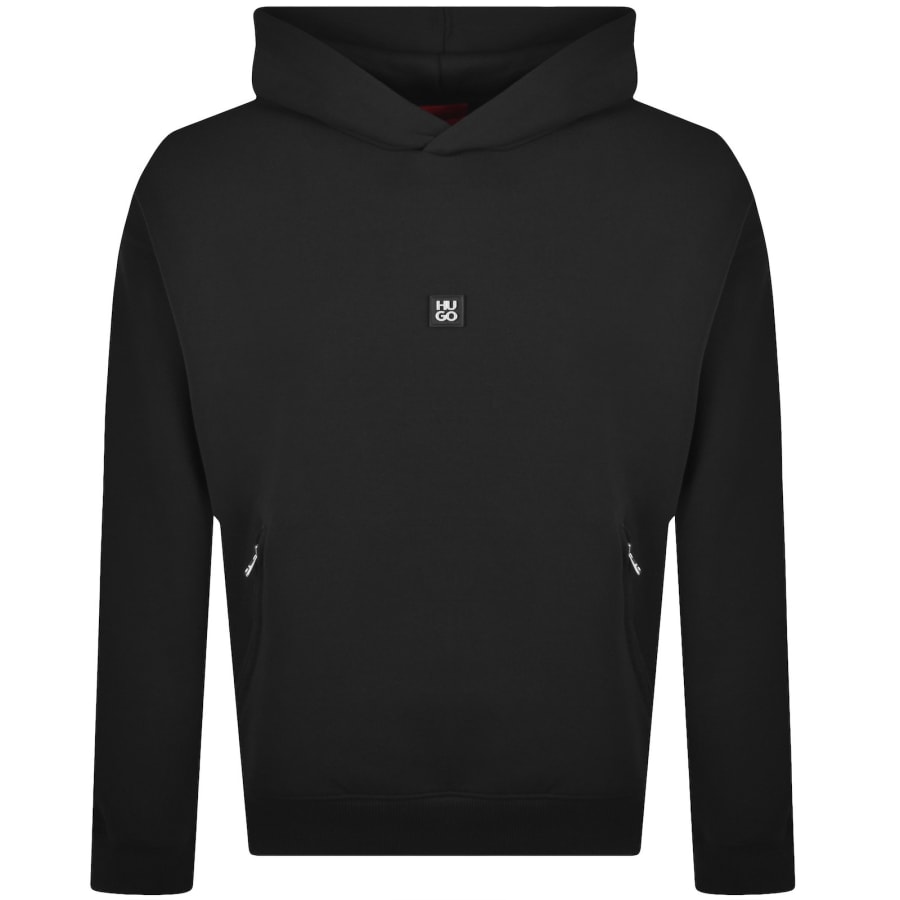 Image number 2 for HUGO Dery Hoodie Black