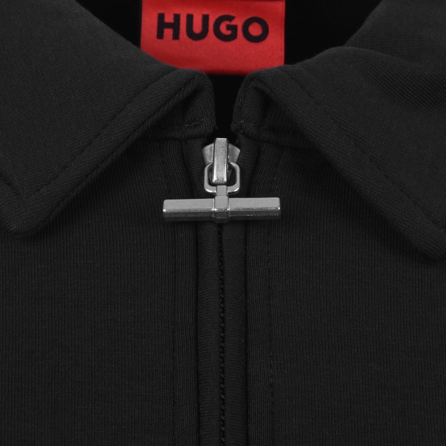 Image number 4 for HUGO Dery Full Zip Sweatshirt Black