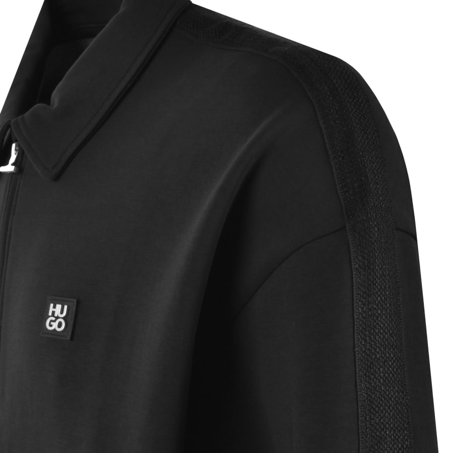 Image number 5 for HUGO Dery Full Zip Sweatshirt Black