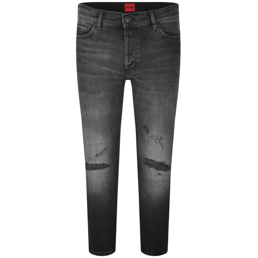 Image number 2 for HUGO 634 Tapered Fit Jeans Mid Wash Grey