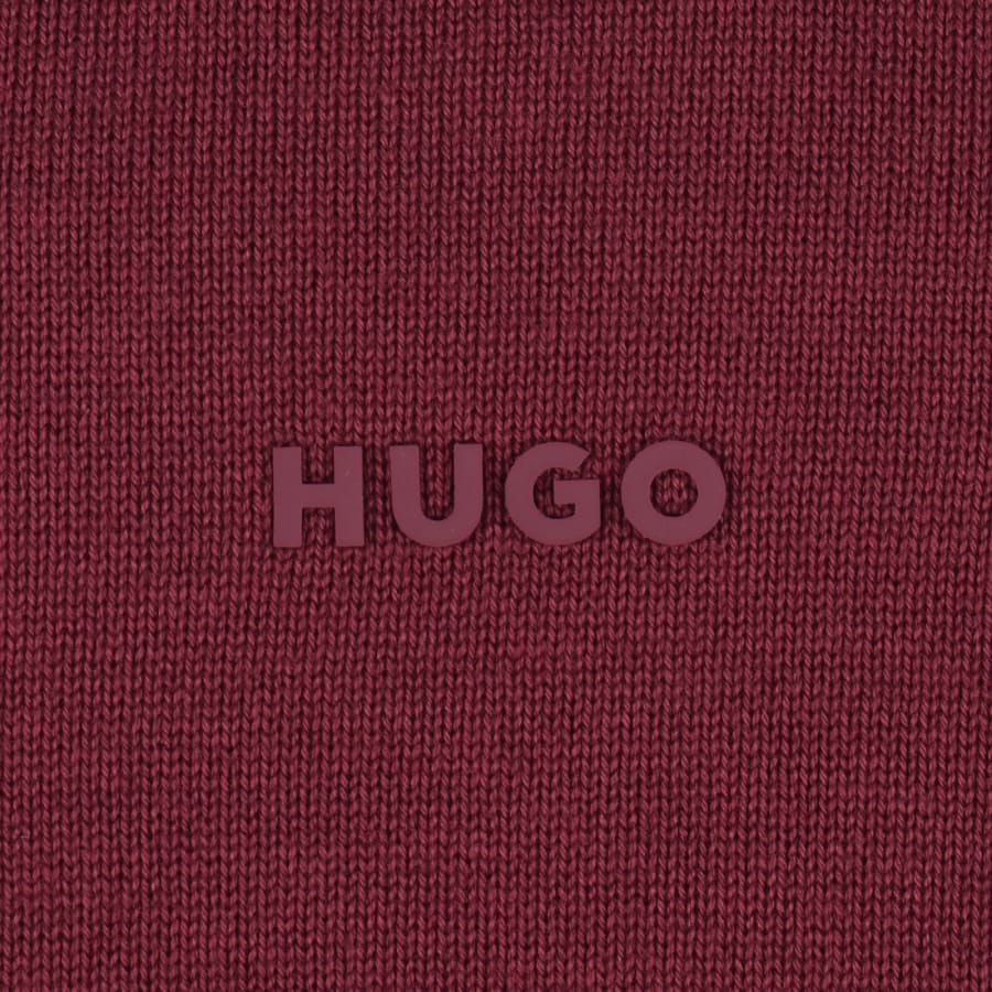 Image number 3 for HUGO San Cassius Knit Jumper Purple