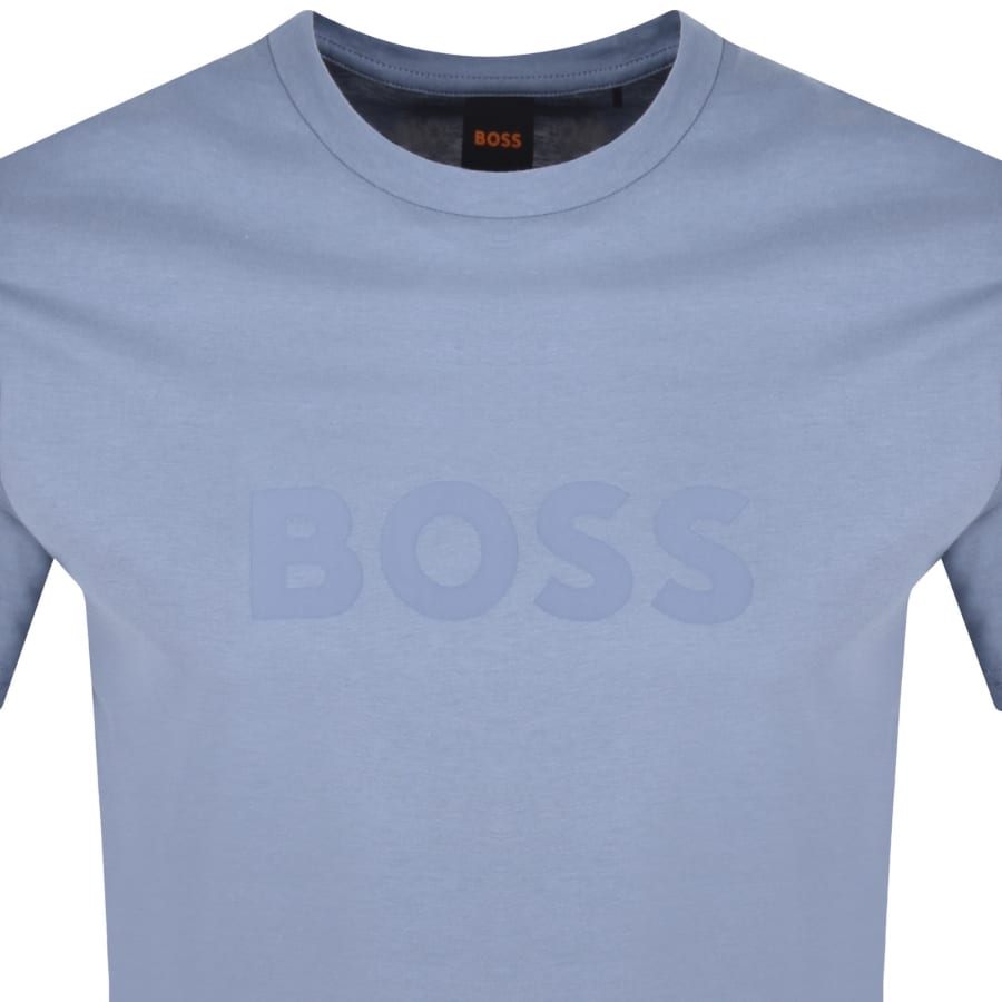 Image number 2 for BOSS Regular Fit Logo T Shirt Blue