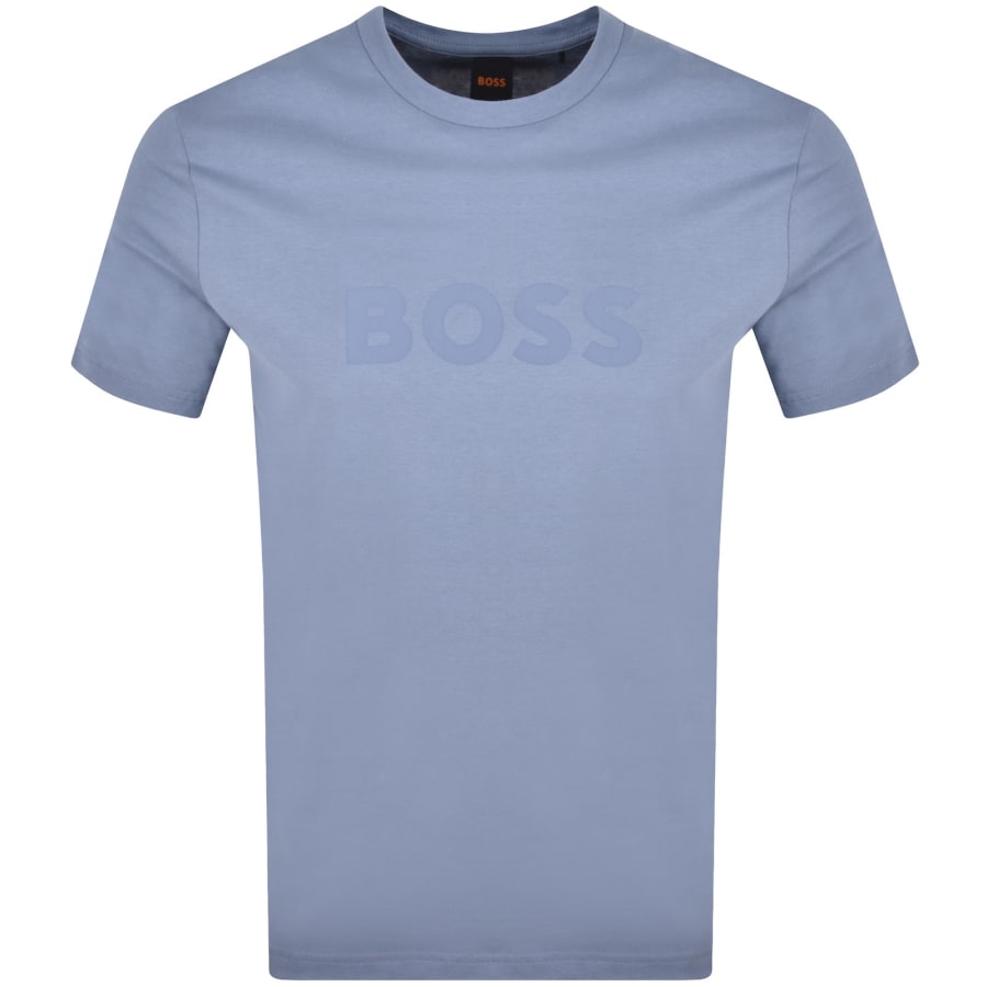 Image number 1 for BOSS Regular Fit Logo T Shirt Blue