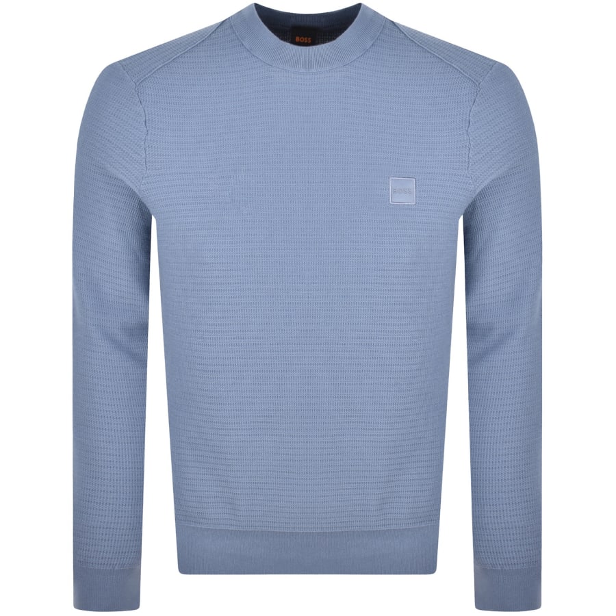 Image number 1 for BOSS Anion Knit Jumper Blue