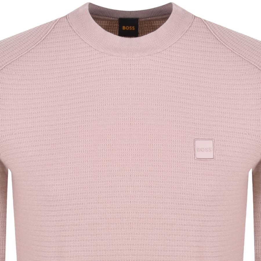 Image number 2 for BOSS Anion Knit Jumper Pink