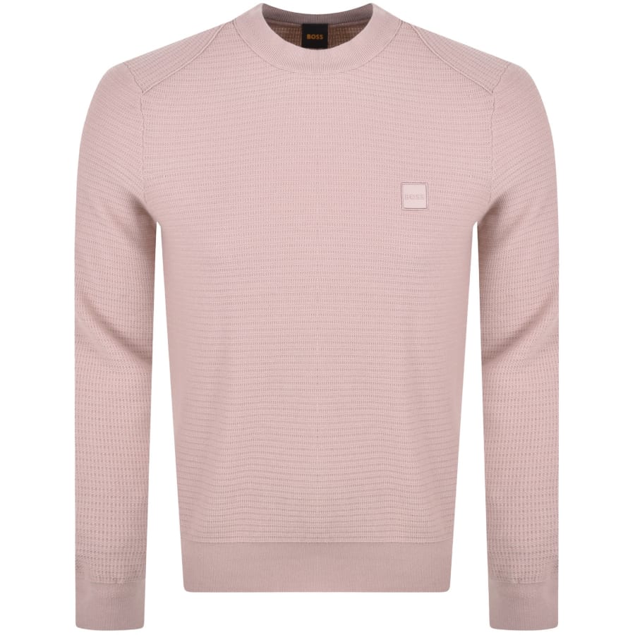 Image number 1 for BOSS Anion Knit Jumper Pink