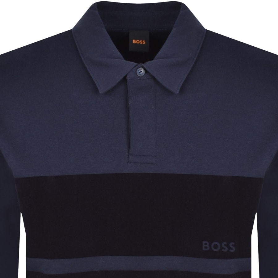 Image number 2 for BOSS Frost Tape Sweatshirt Dark Blue