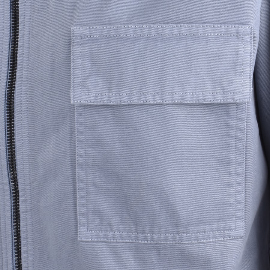 Image number 5 for BOSS Lorum Full Zip Overshirt Blue