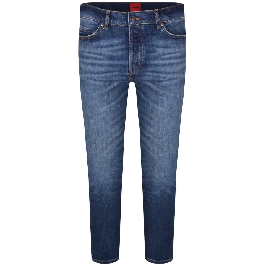 Image number 2 for HUGO 634 Tapered Fit Jeans Mid Wash Blue