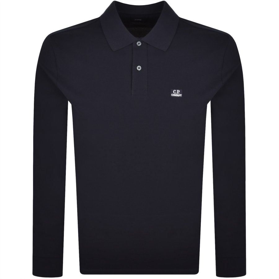 Image number 1 for CP Company Polo T Shirt Navy