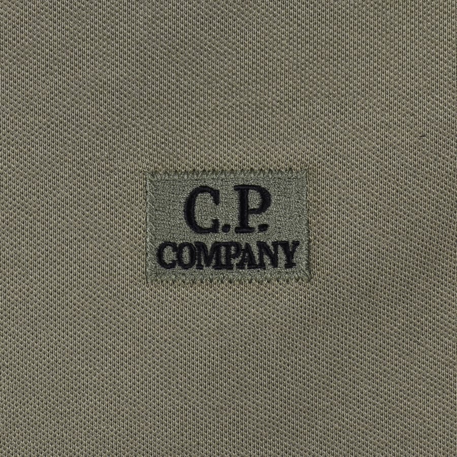 Image number 3 for CP Company Tipped Polo T Shirt Grey