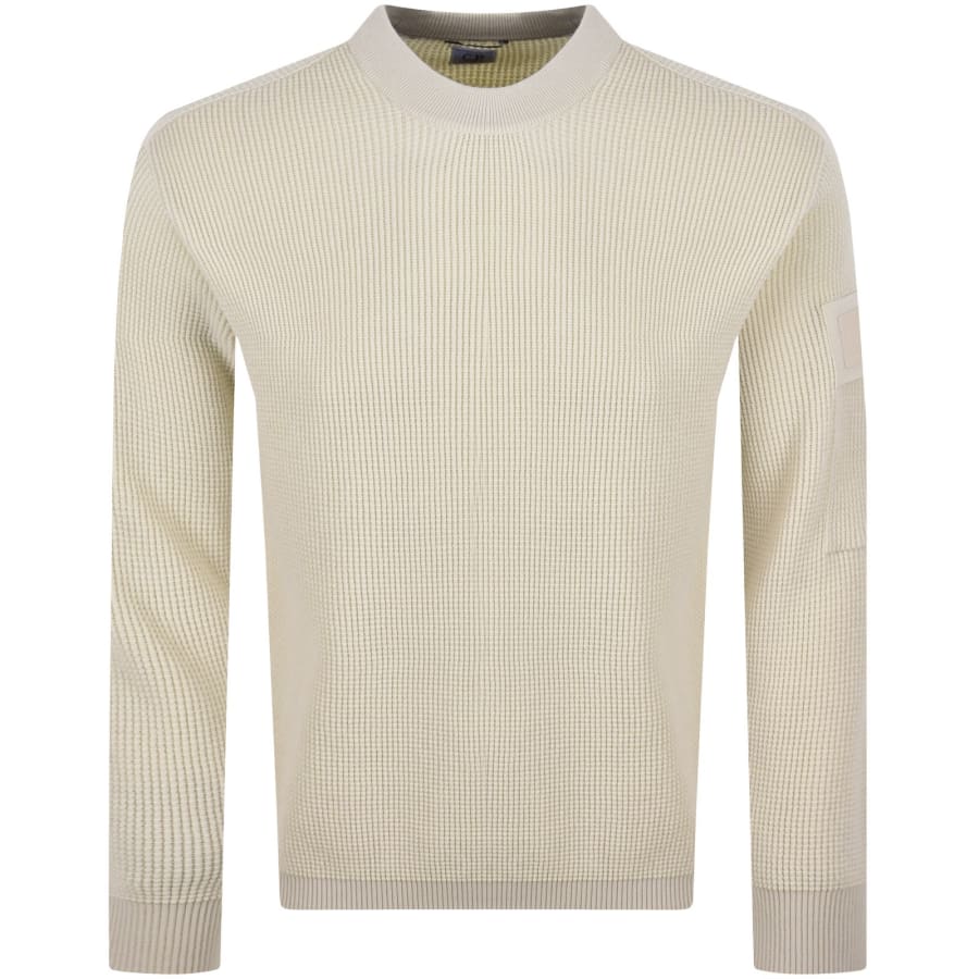 Image number 2 for CP Company Merino Wool Jumper Beige