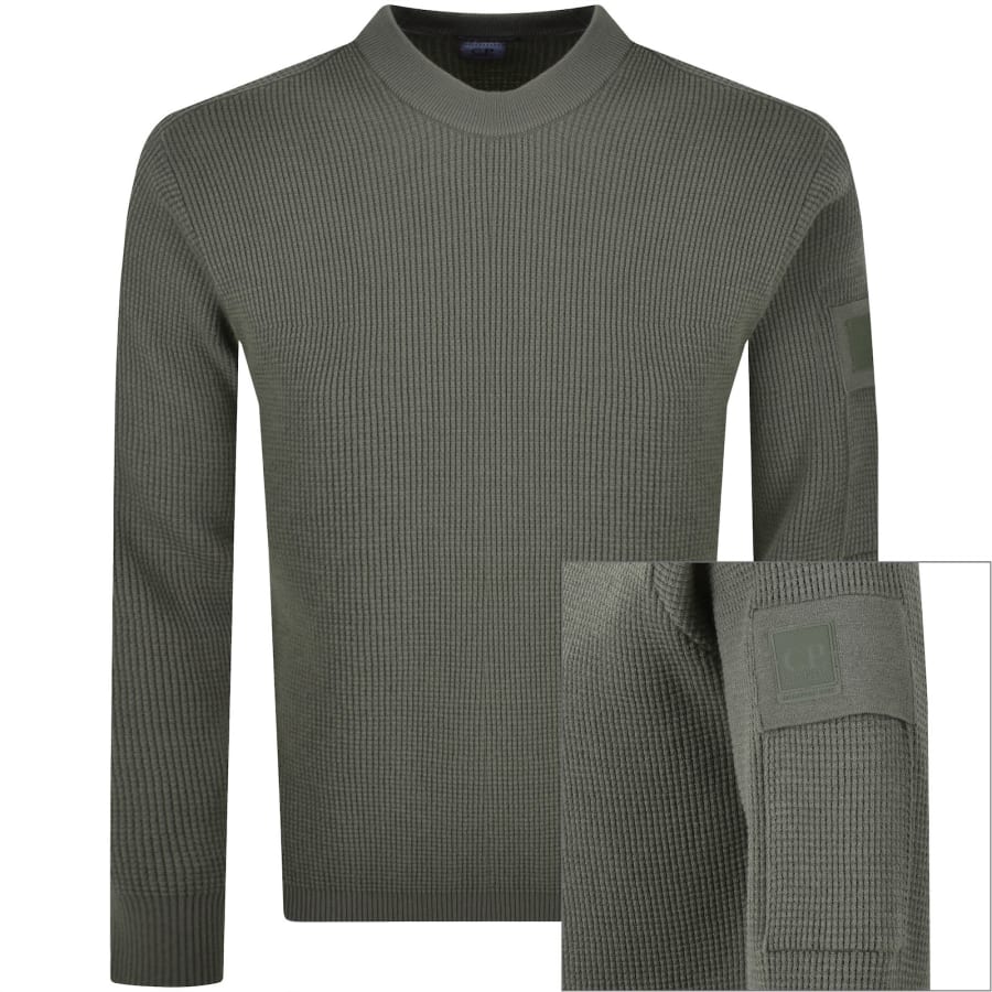 Image number 1 for CP Company Merino Wool Jumper Green