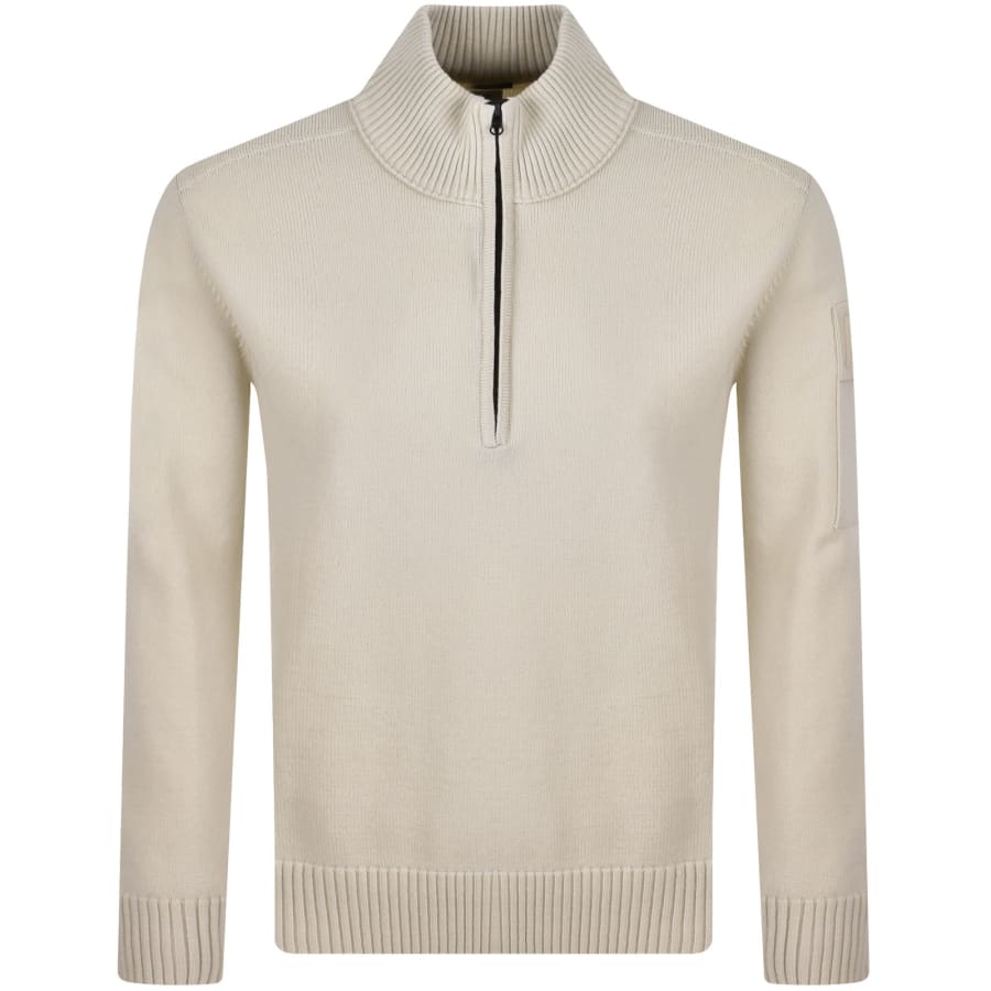 Image number 2 for CP Company Merino Wool Jumper Beige