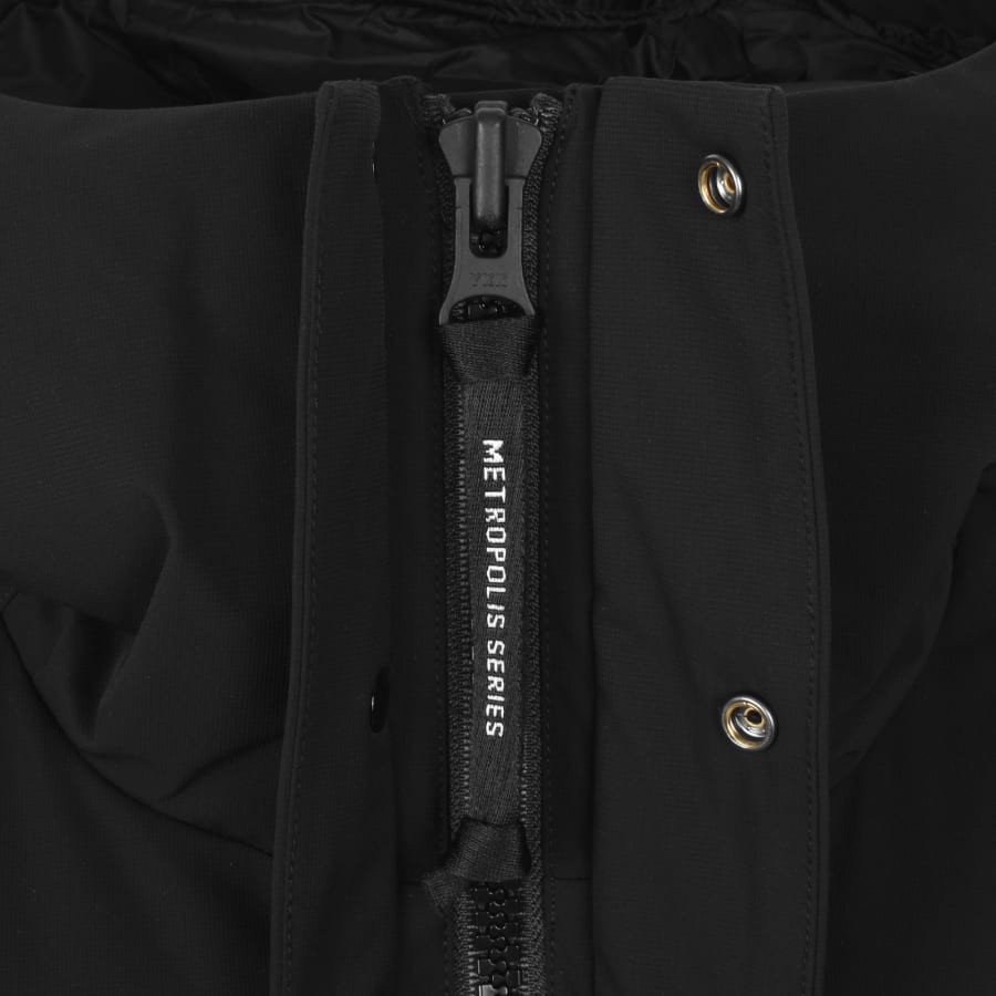 Image number 5 for CP Company Micro Tec Long Jacket Black