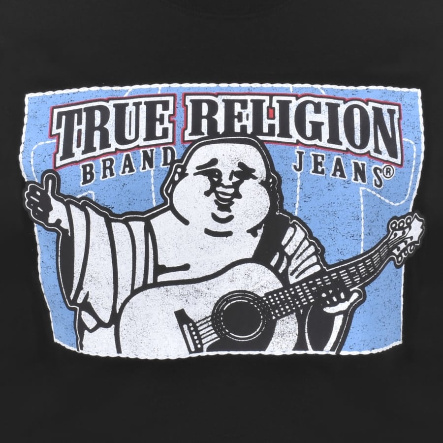 Image number 3 for True Religion Block Buddha T Shirt Black