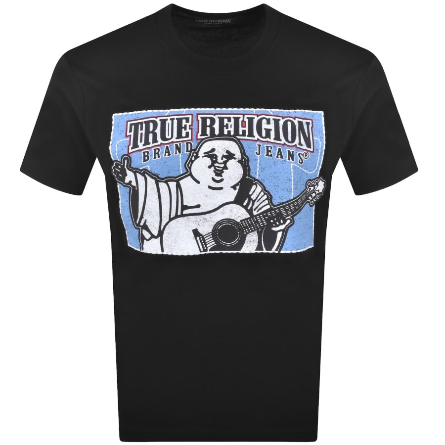 Image number 1 for True Religion Block Buddha T Shirt Black