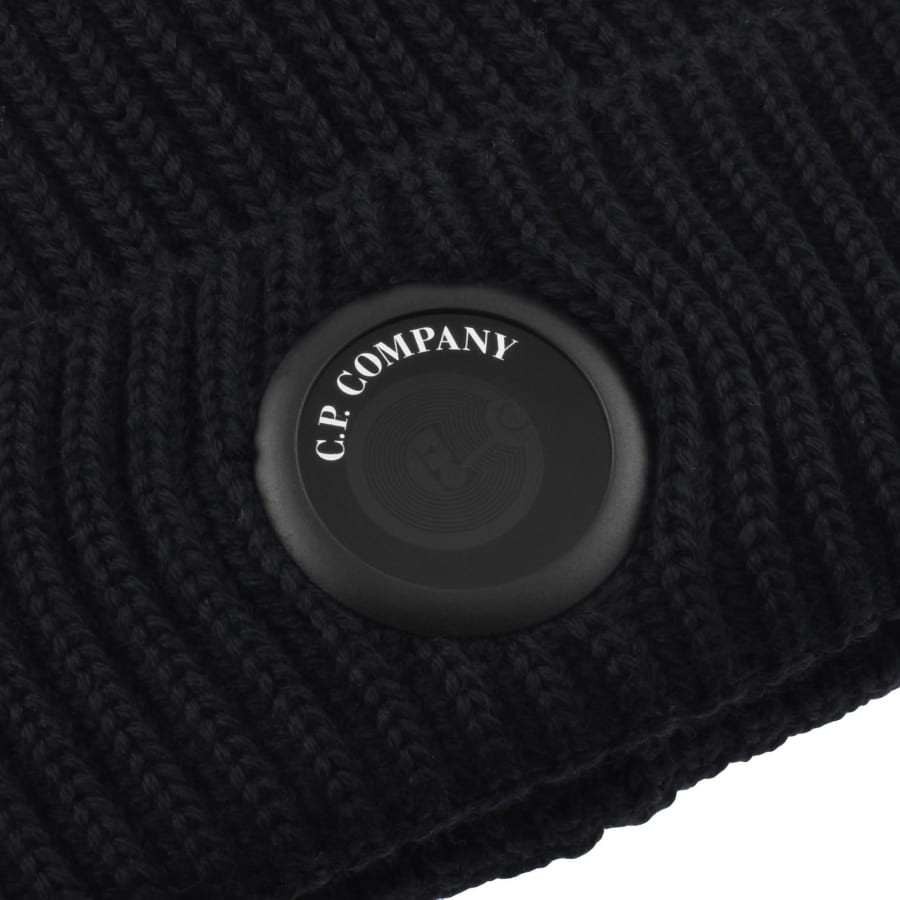 Image number 3 for CP Company Lens Beanie Hat Navy