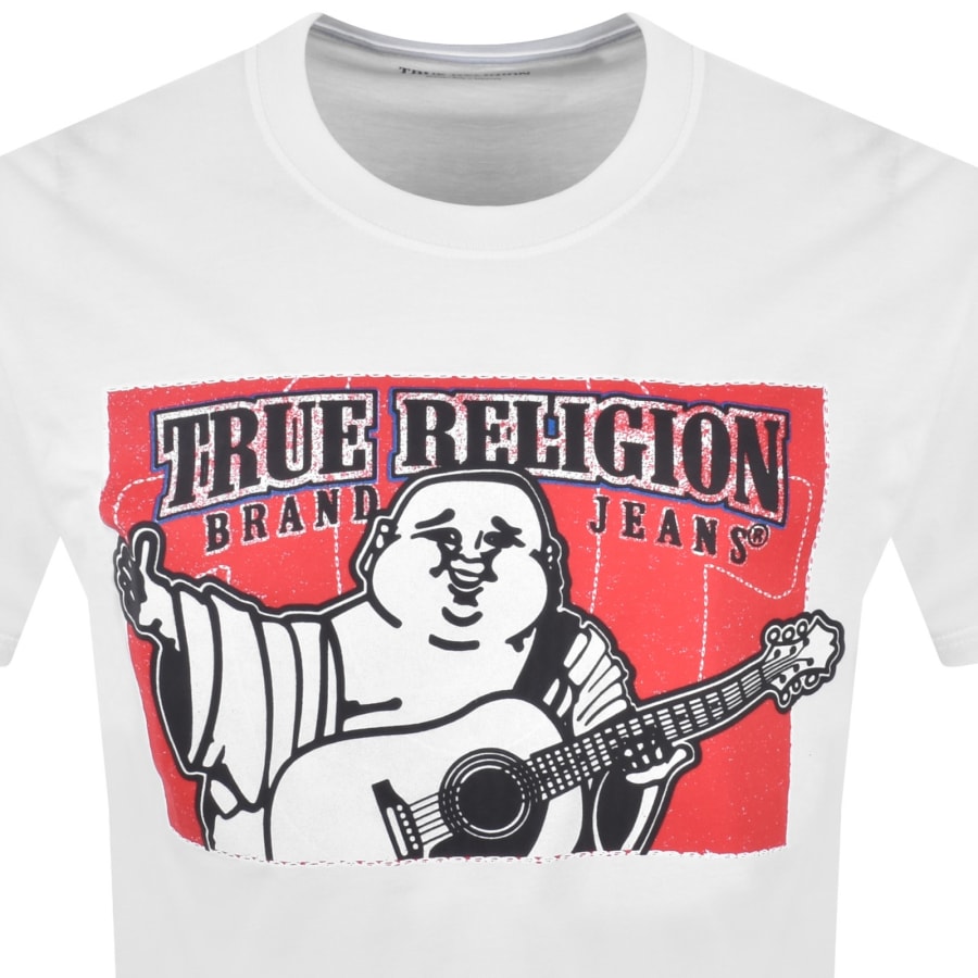 Image number 2 for True Religion Block Buddha T Shirt White