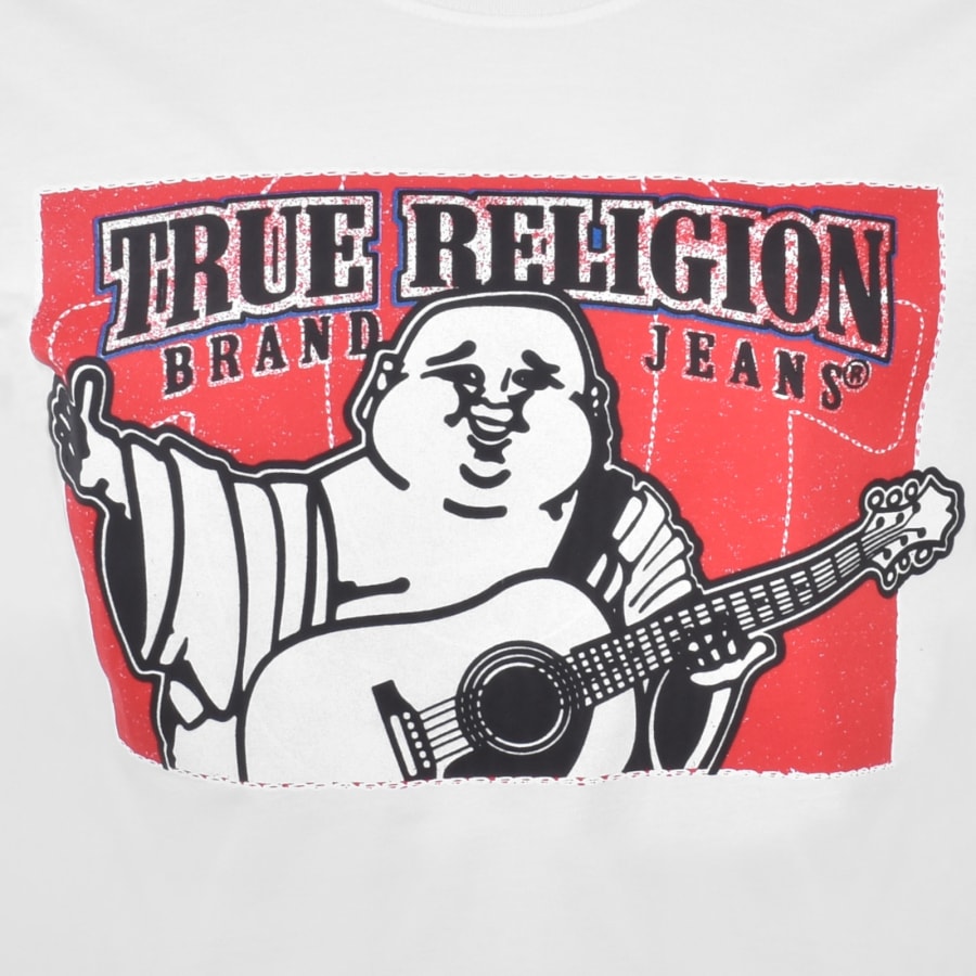 Image number 3 for True Religion Block Buddha T Shirt White