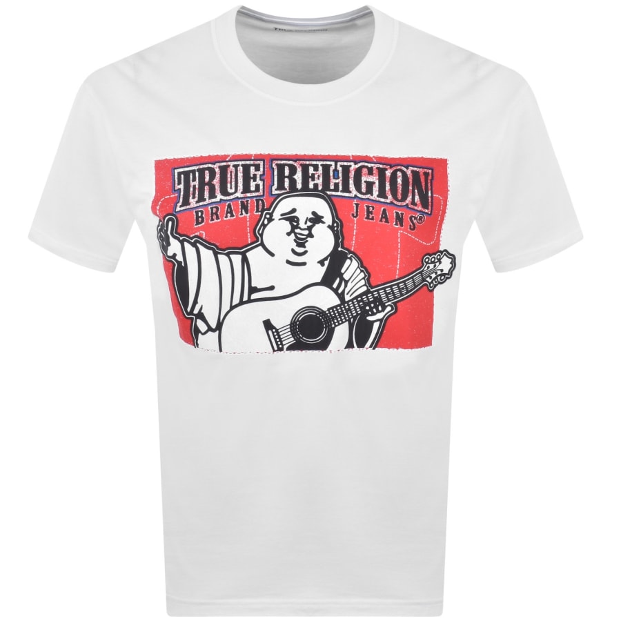 Image number 1 for True Religion Block Buddha T Shirt White