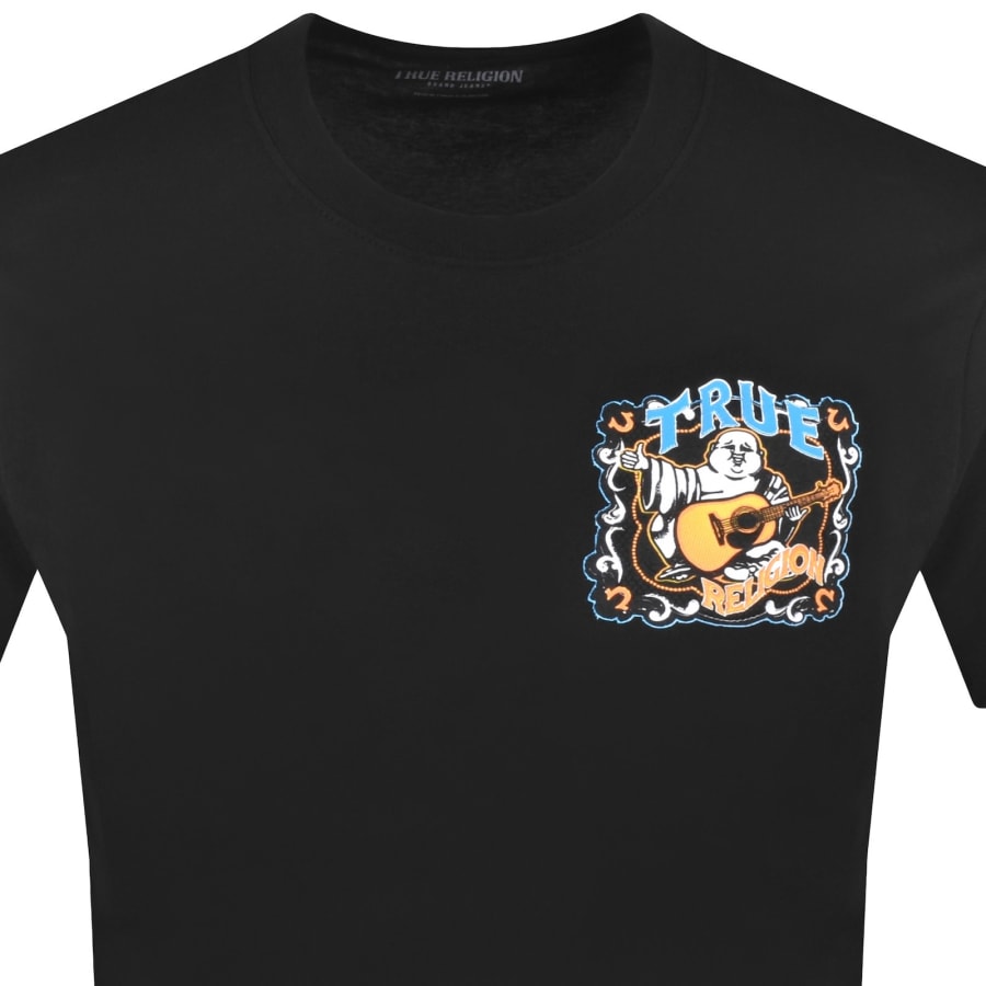 Image number 3 for True Religion Buddha Motif T Shirt Jet Black
