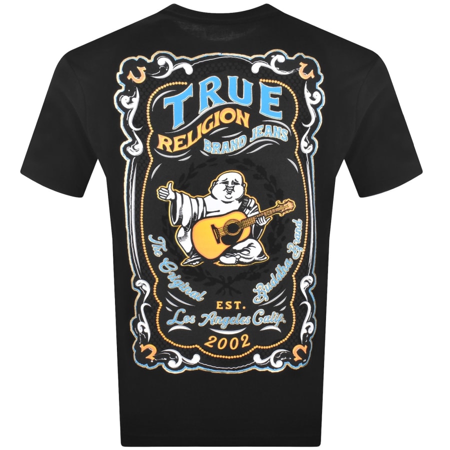 Image number 5 for True Religion Buddha Motif T Shirt Jet Black