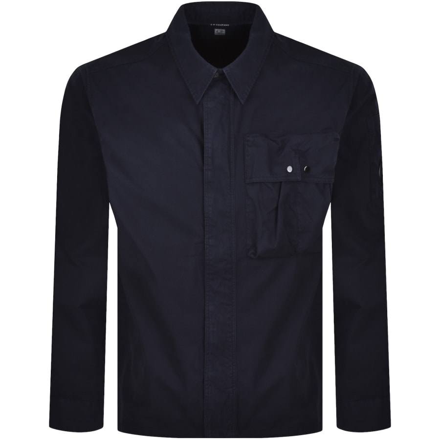 Image number 2 for CP Company Long Sleeve Shirt Navy