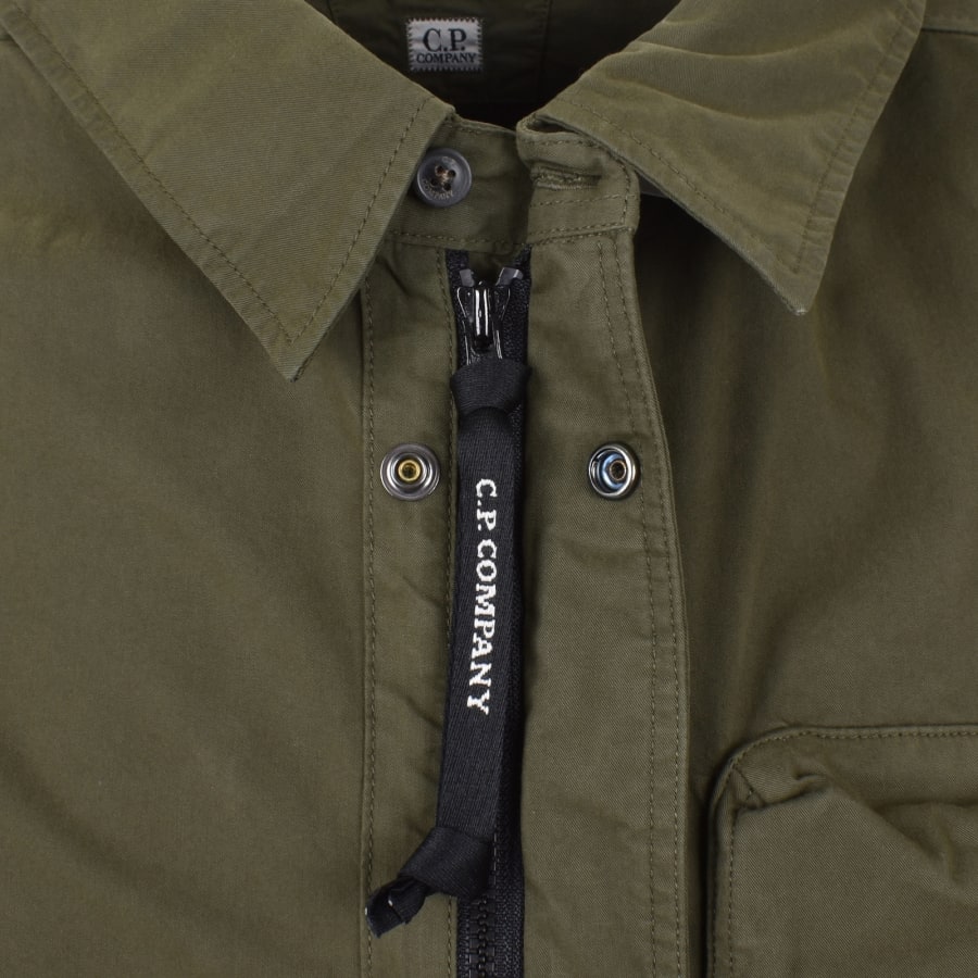 Image number 5 for CP Company Long Sleeve Shirt Green