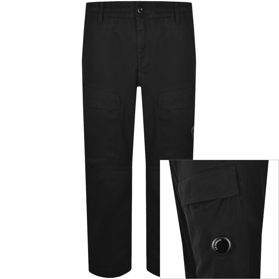 Image number 1 for CP Company Cargo Trousers Black