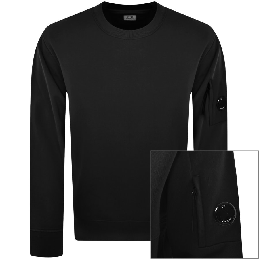 Image number 1 for CP Company Crew Neck Sweatshirt Black