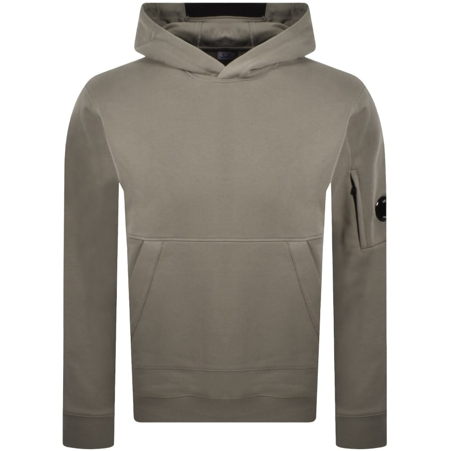 Image number 2 for CP Company Diagonal Raised Hoodie Grey