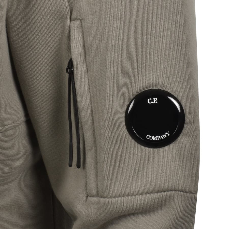Image number 4 for CP Company Diagonal Raised Hoodie Grey