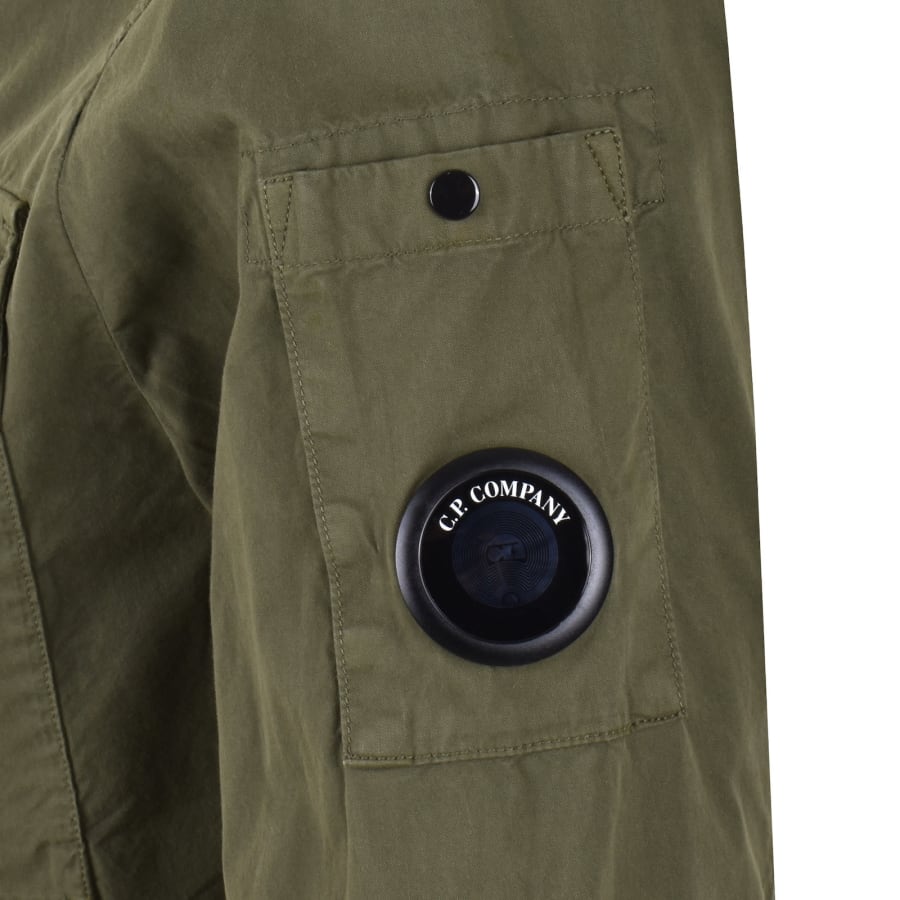 Image number 4 for CP Company Gabardine Overshirt Green