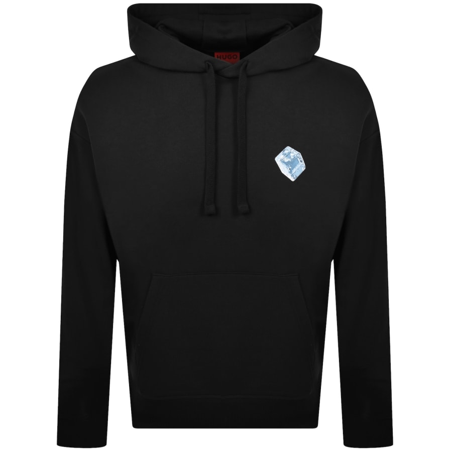 Image number 2 for HUGO Dewer Hoodie Black