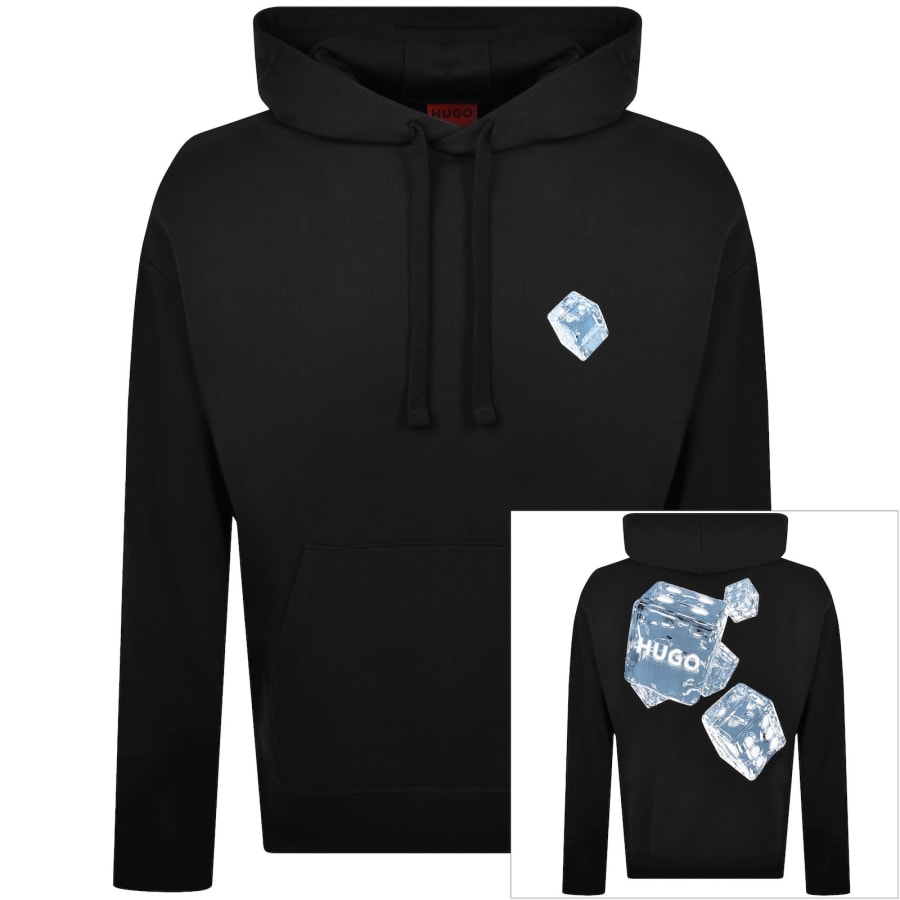 Image number 1 for HUGO Dewer Hoodie Black