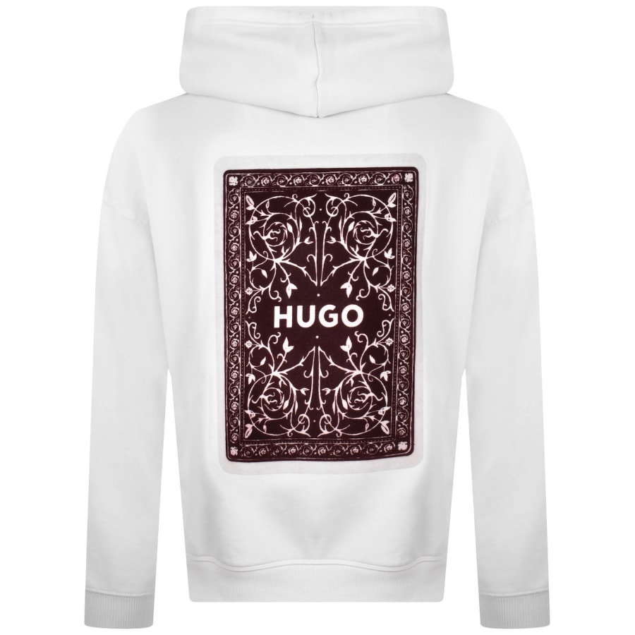 Image number 4 for HUGO Dewer Hoodie Natural White