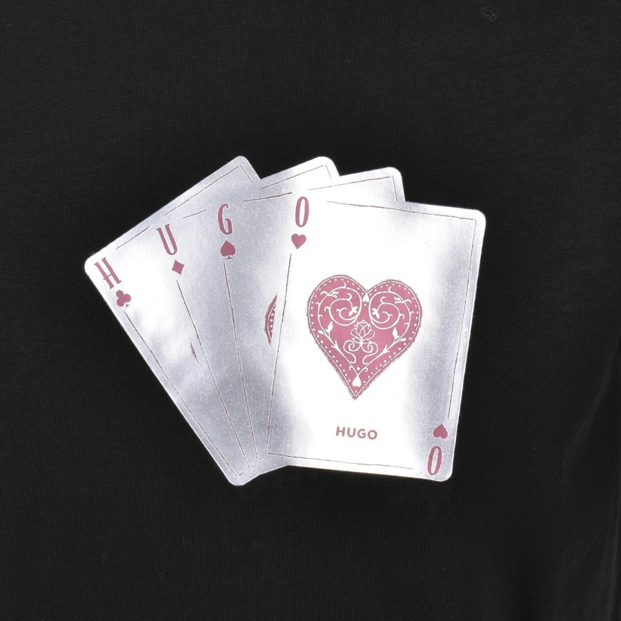 Image number 3 for HUGO Dahr T Shirt Black