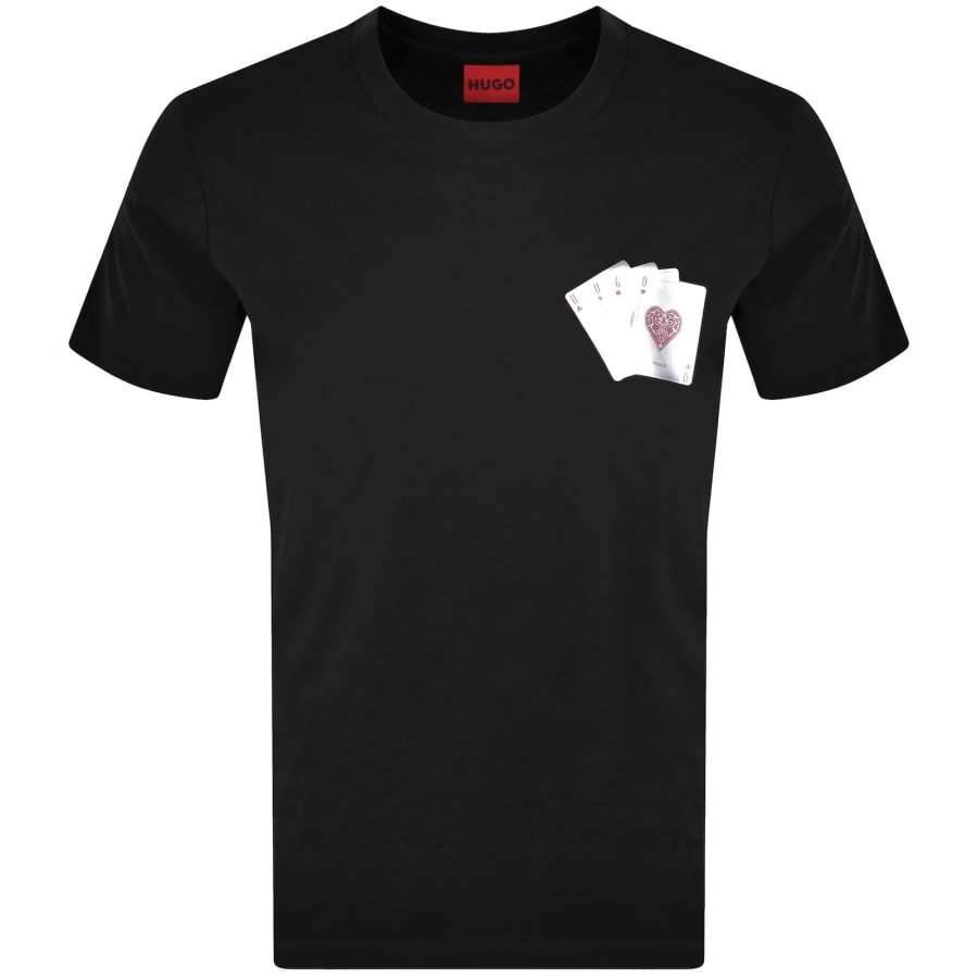Image number 1 for HUGO Dahr T Shirt Black