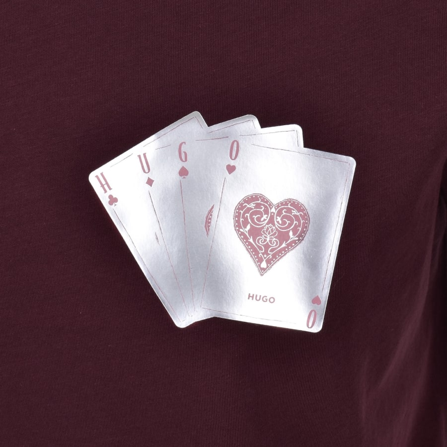 Image number 3 for HUGO Dahr T Shirt Purple