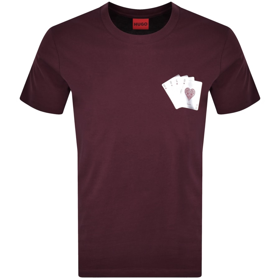 Image number 1 for HUGO Dahr T Shirt Purple