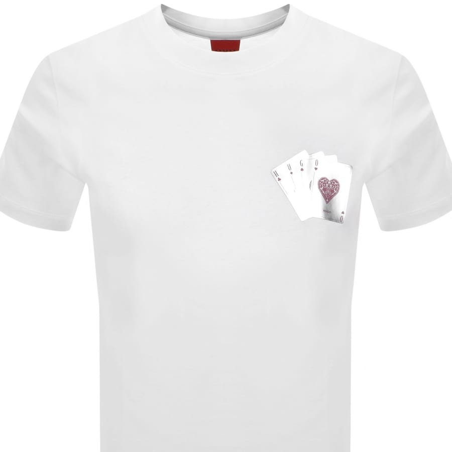 Image number 2 for HUGO Dahr T Shirt White