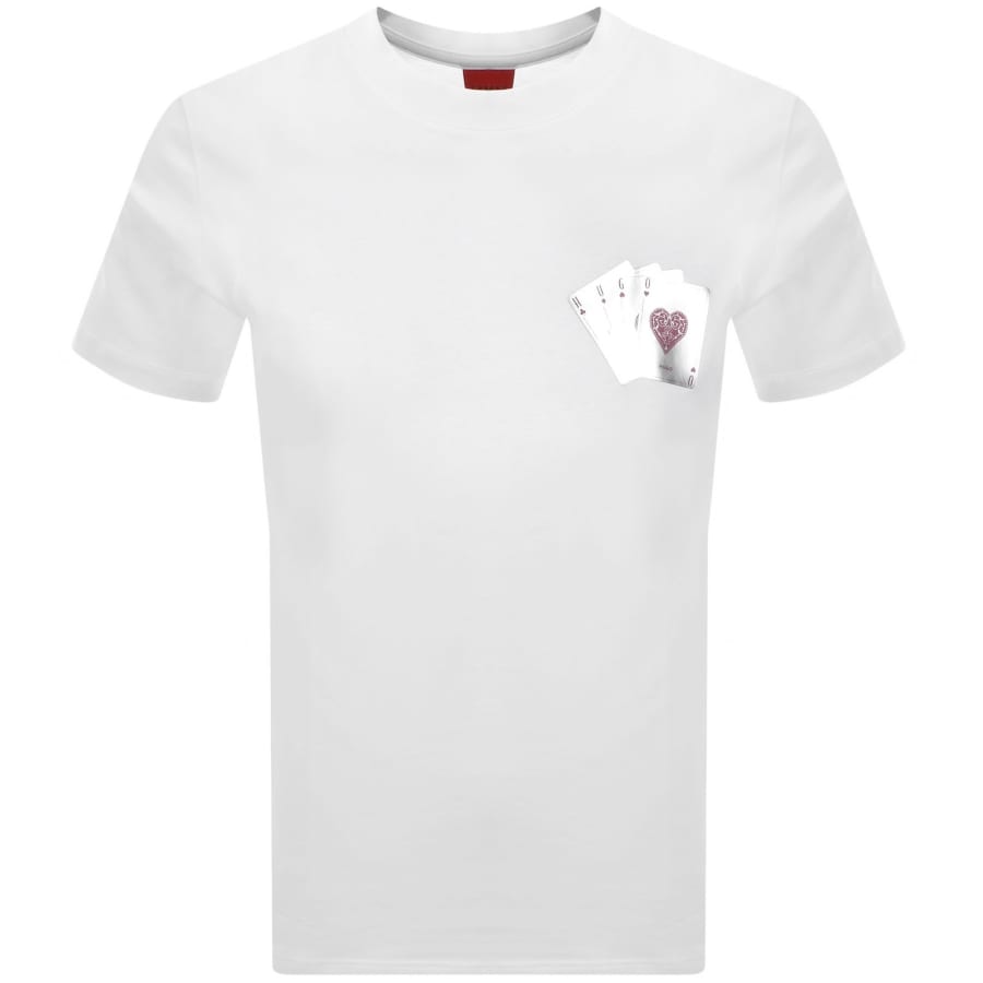Image number 1 for HUGO Dahr T Shirt White
