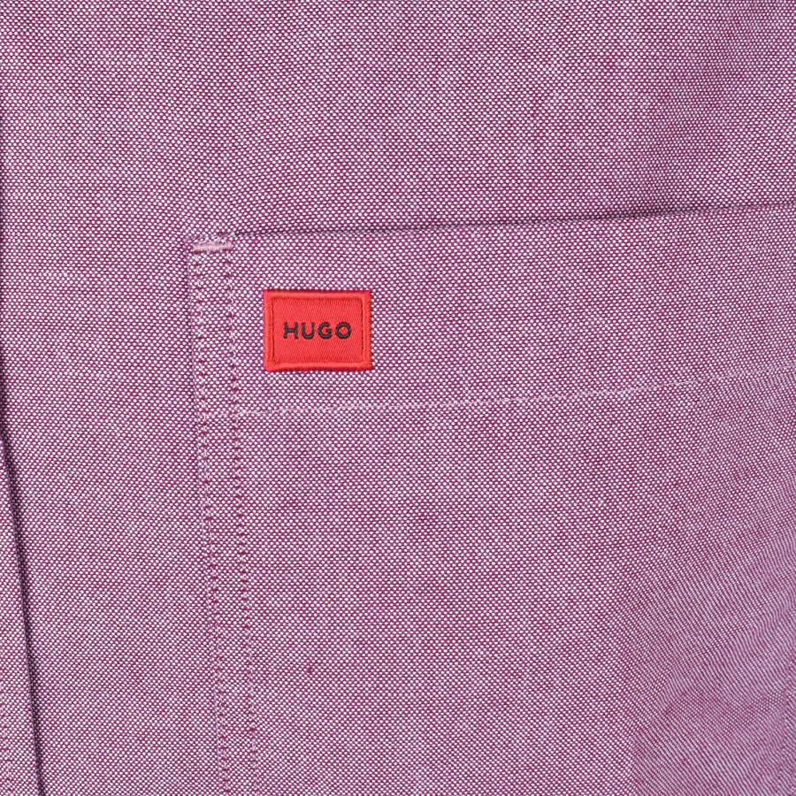Image number 3 for HUGO Long Sleeved Evito Shirt Purple