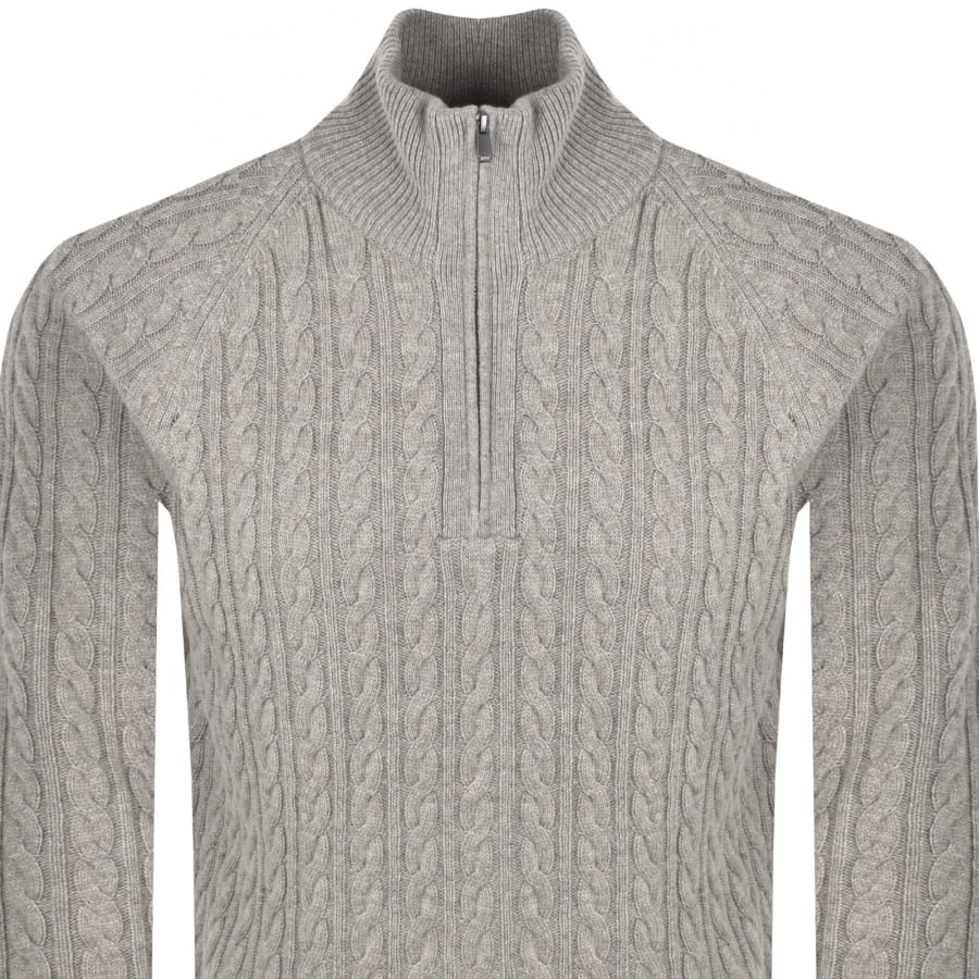 Image number 2 for BOSS Furore Wool Cashmere Jumper Brown