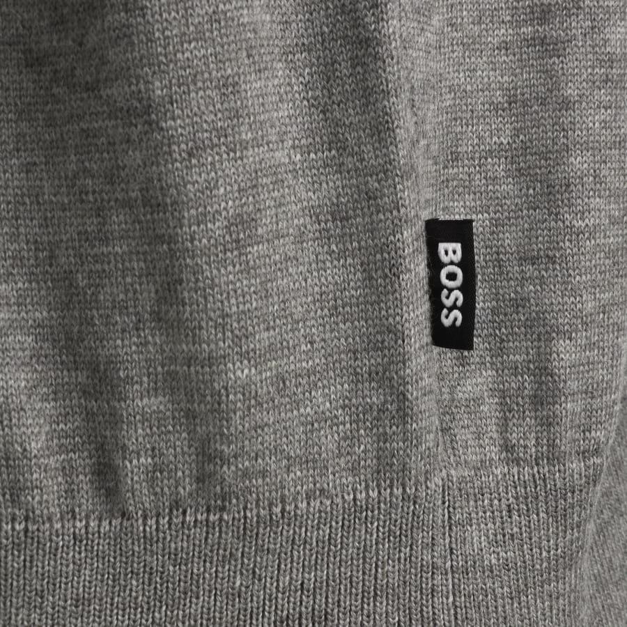 Image number 3 for BOSS Lancione Merino Wool Knit Polo Brown