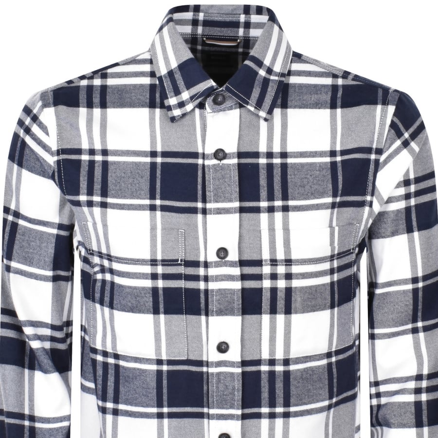 Image number 2 for BOSS H Owen Overshirt Blue